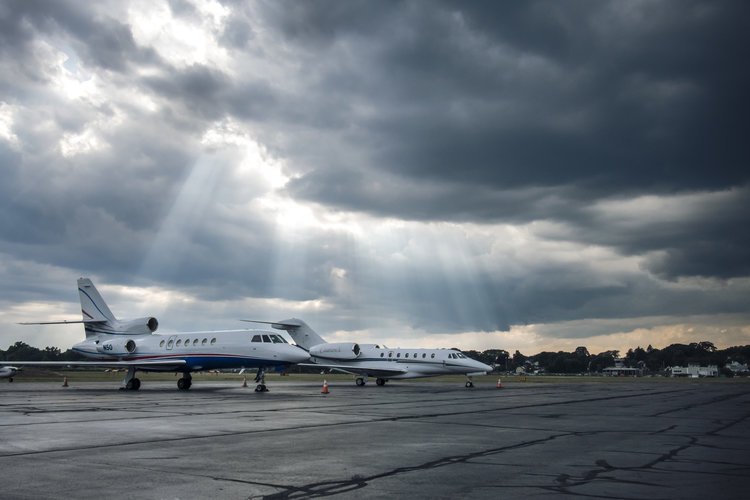 Sun streams on the ramp